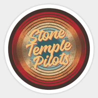 stone temple pilots vintage circle Sticker